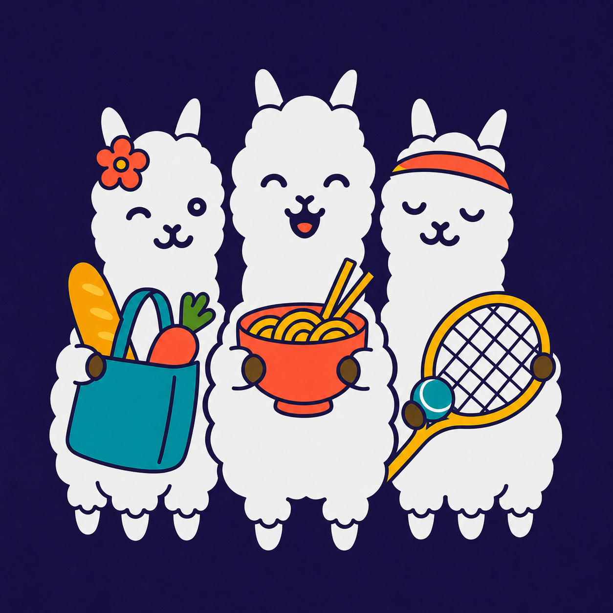 AlpacaGroupのアルパカたち